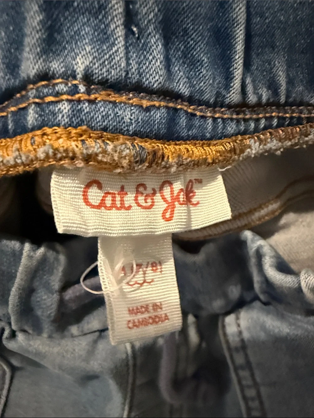 Fall Outfit Blue Denim Jacket with Pumpkin-Print Bodysuit & Jeans - Picture 7 of 8